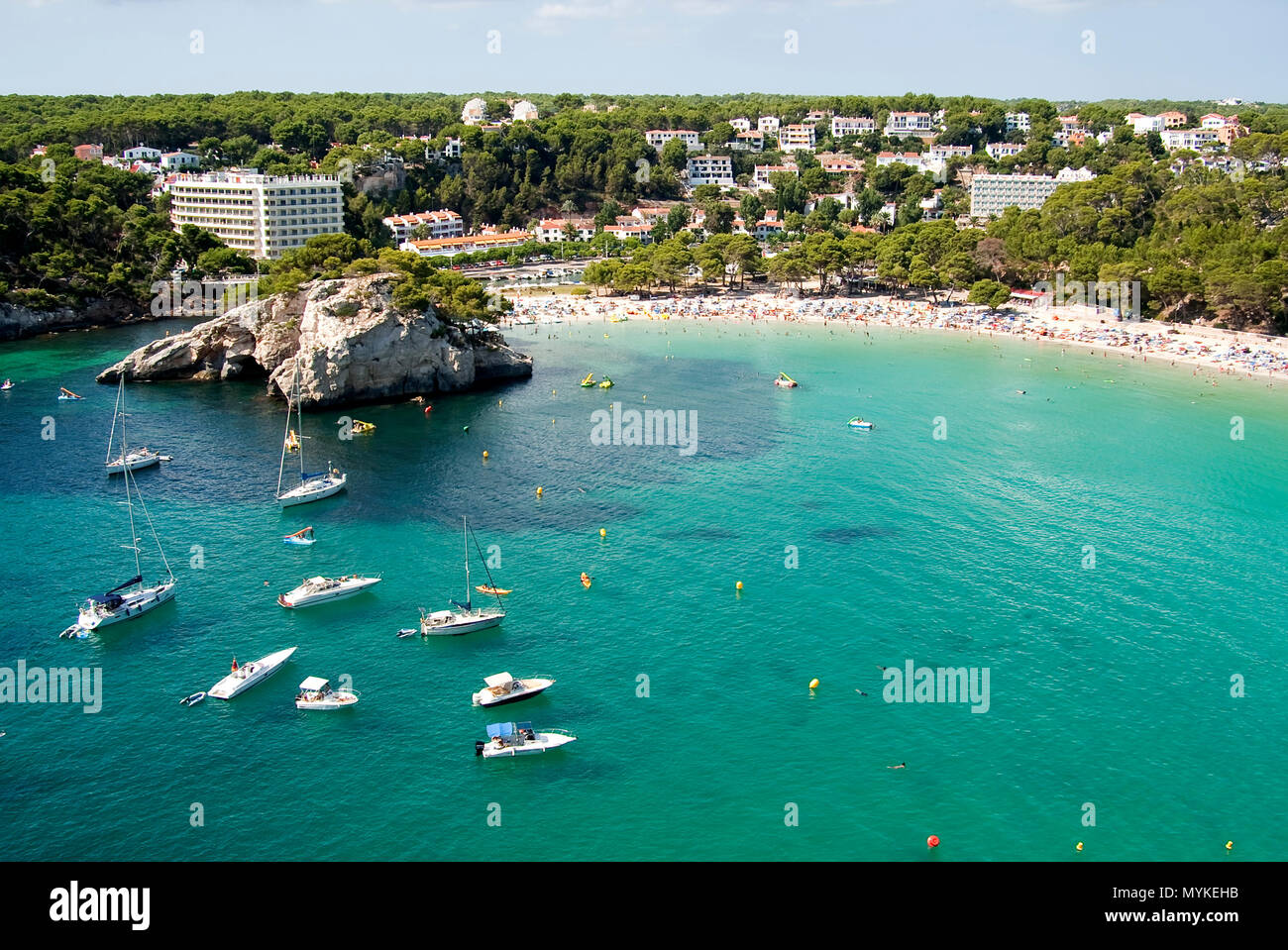 La bellissima spiaggia di Minorca ( Spagna ) Foto Stock