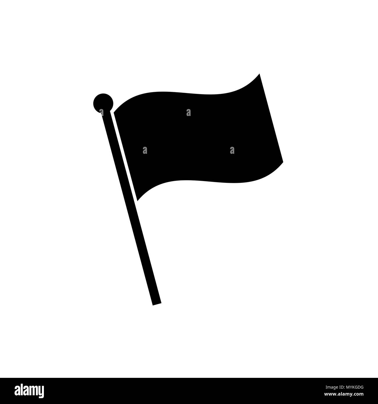 Icona bandiera in uno stile piatto. Illustrazione Vettoriale