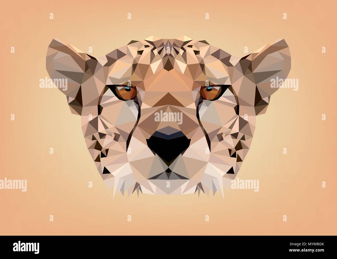 16/5000 bassa poli animali Illustrazione Vettoriale