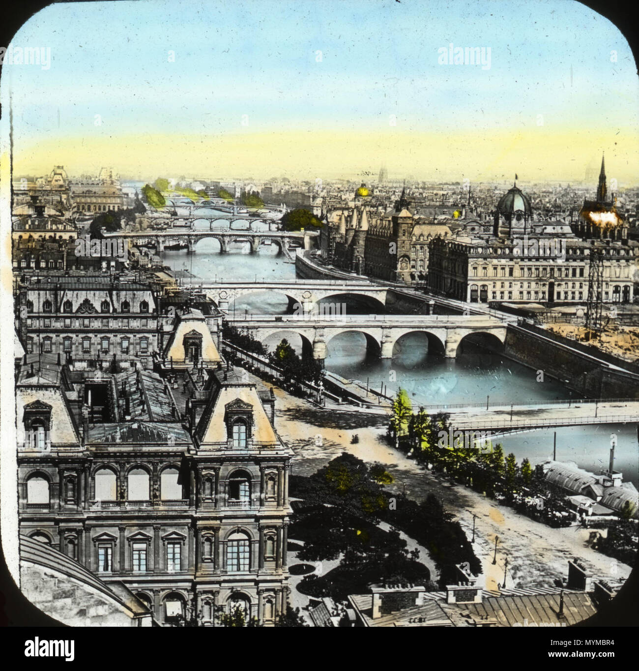 . Collezione originale: istruzioni visive Dipartimento lantern slide Articolo numero: P217:set 051 019 . 1 gennaio 1915, 00:00:00. OSU collezioni speciali e archivi : Commons 406 Panorama di Parigi, Francia (OSU collezioni speciali &AMP; Archivi) Foto Stock