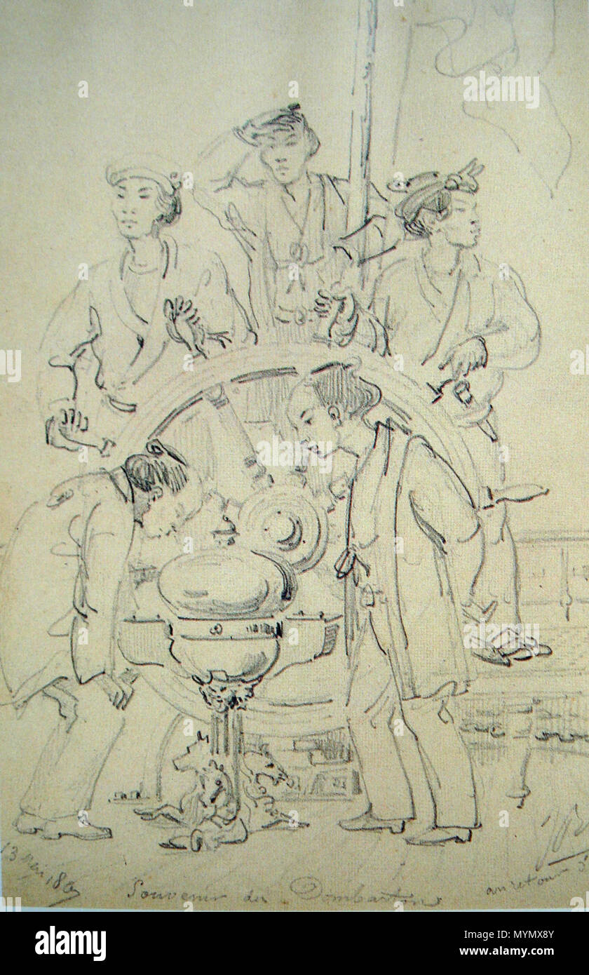 110 ChogeiJapaneseSailors1867 Foto Stock