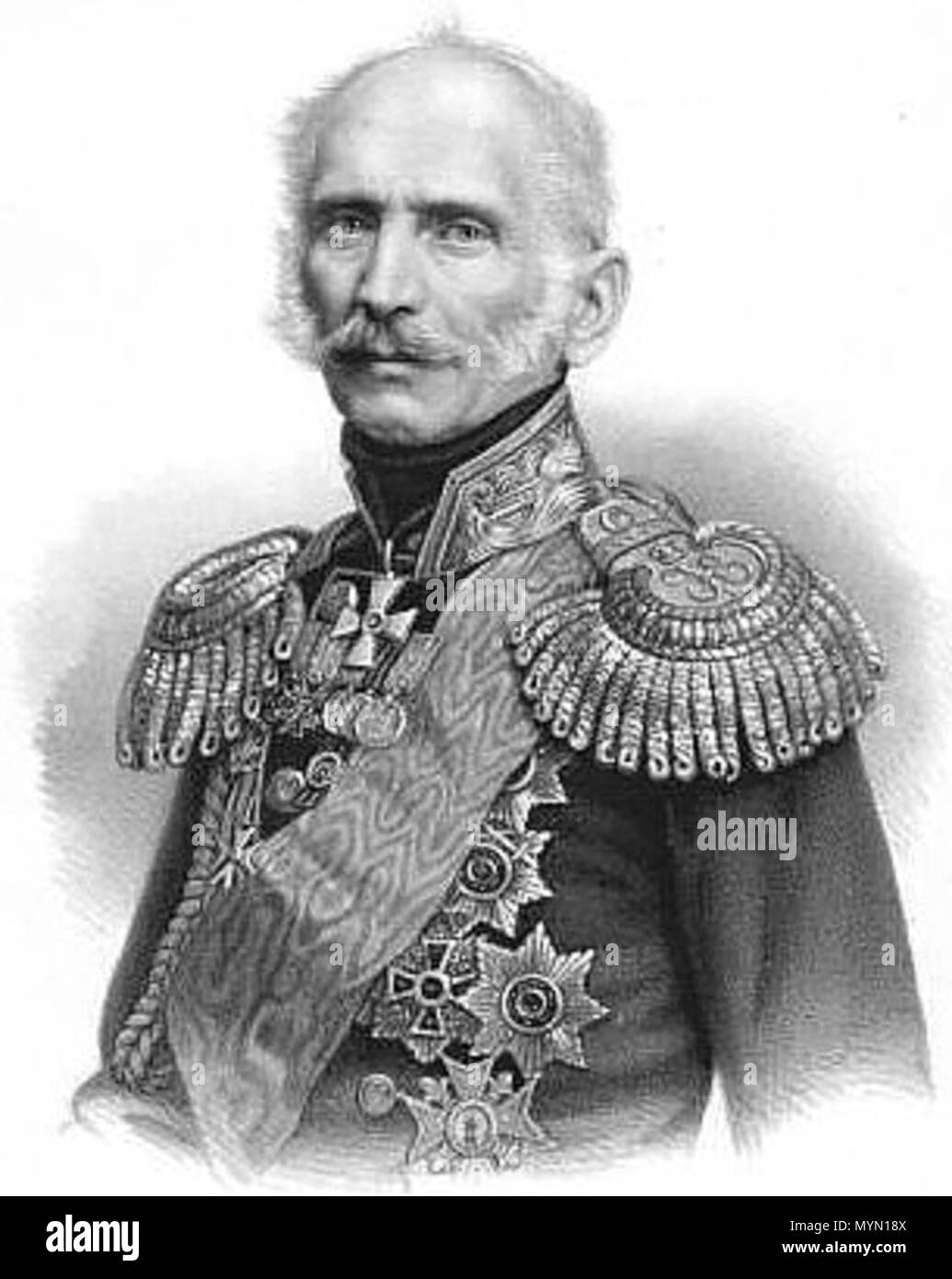 . Inglese: Nikolai Sukhozanet . prima del 1871. anonimo piastra 388 Nikolai Sukhozanet Foto Stock