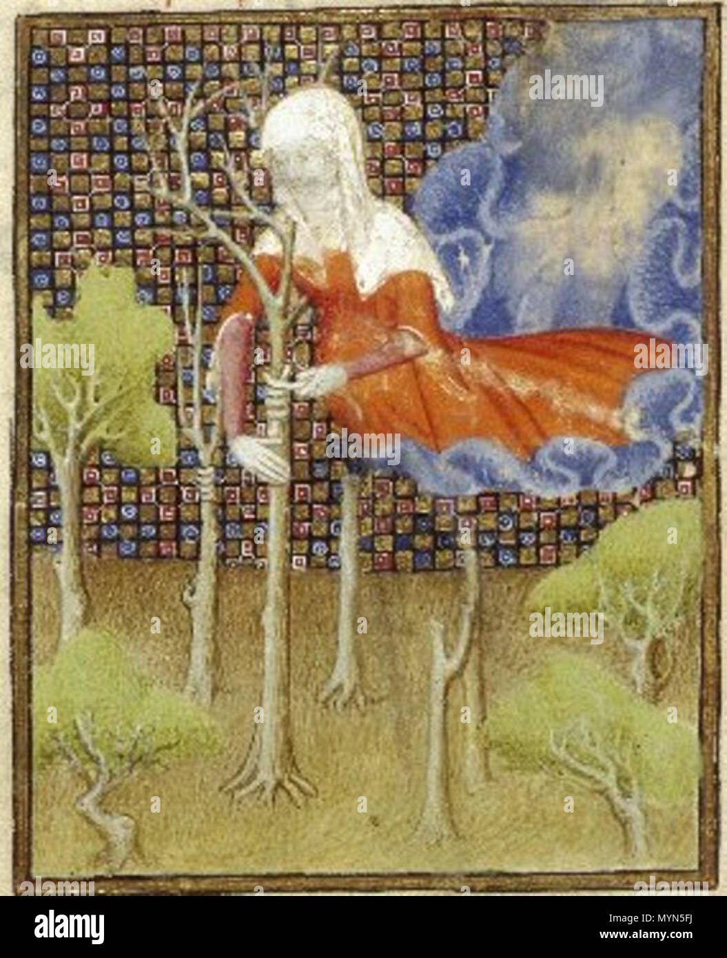 . Isis tendente alberi . Xv secolo. Anonimo 401 Othea's epistola (Queen's manoscritto) 26 Foto Stock