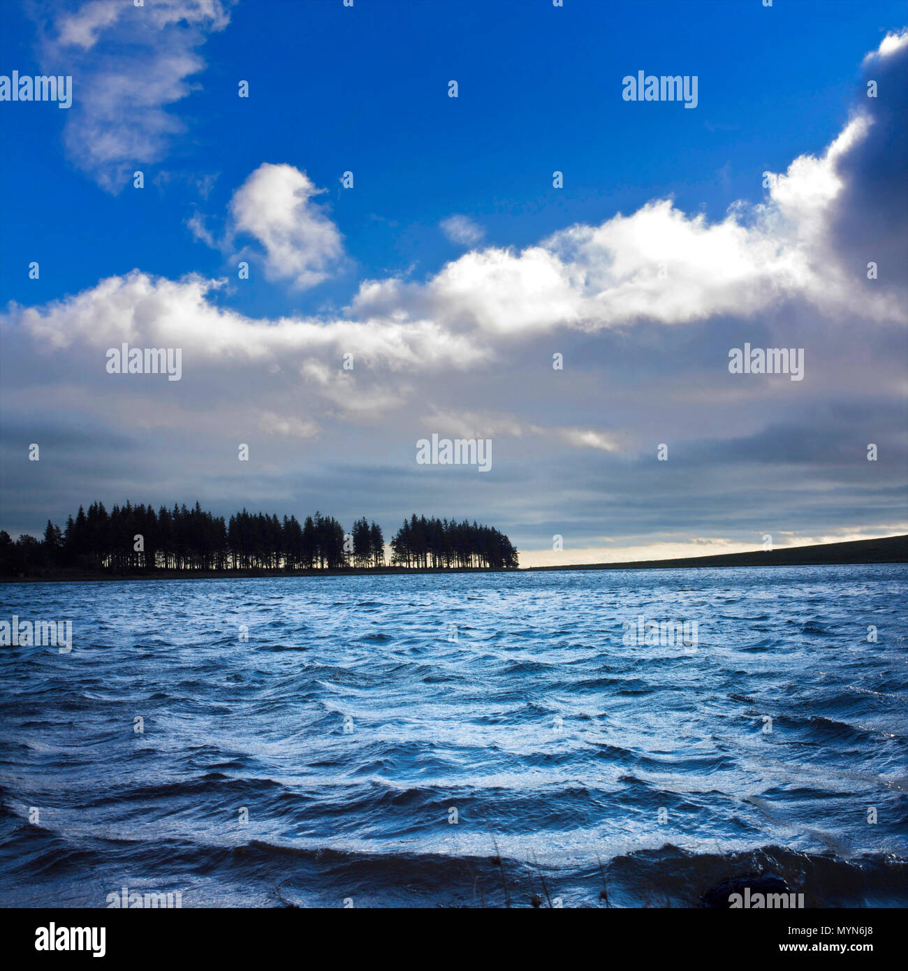 Lago vulcanico di Servieres, Auvergne-Rhône-Alpes, Francia Foto Stock