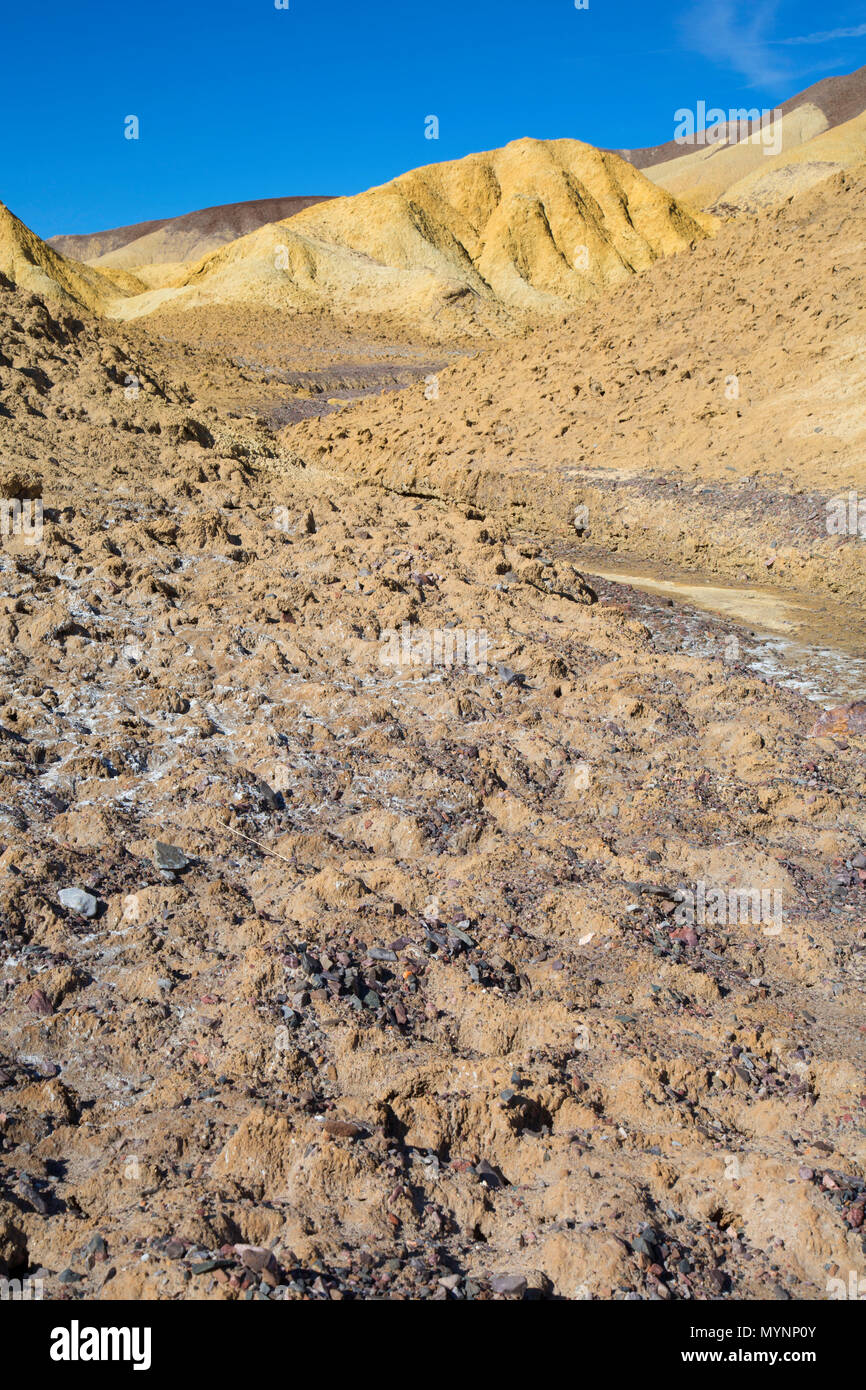 Argillose vicino armonia borace funziona, il Parco Nazionale della Valle della Morte, California Foto Stock