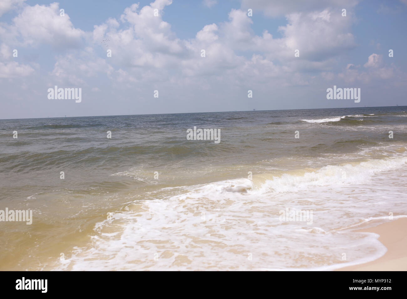 Fort Morgan Beach Foto Stock