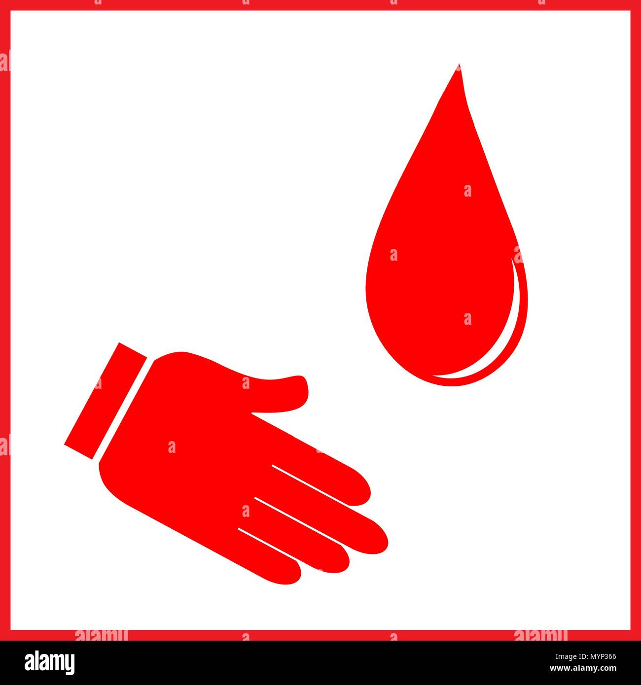 La donazione di sangue illustrazione Illustrazione Vettoriale