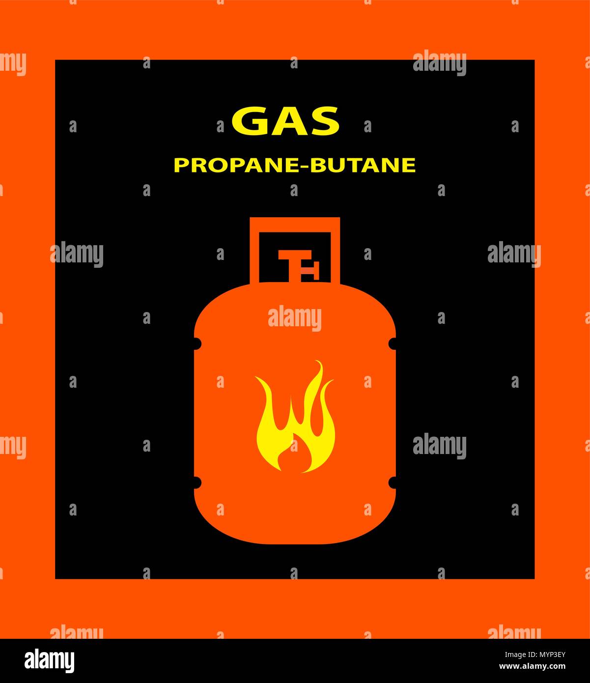 Bombola di gas icona illustrazione vettoriale Illustrazione Vettoriale