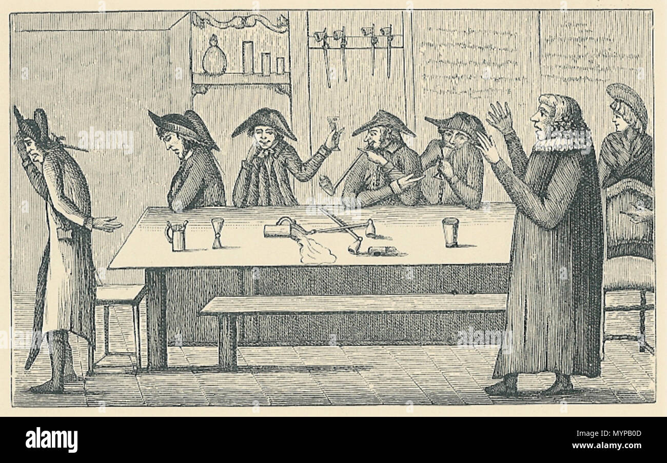 440 Praesten formaner tømrersvendene Foto Stock