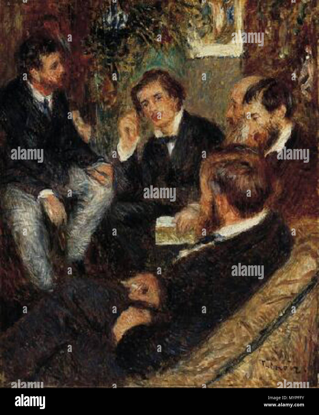 . Inglese: a Renoir's Home, rue St-Georges . 1876 451 Renoir a Renoir's Home, rue St-Georges Foto Stock
