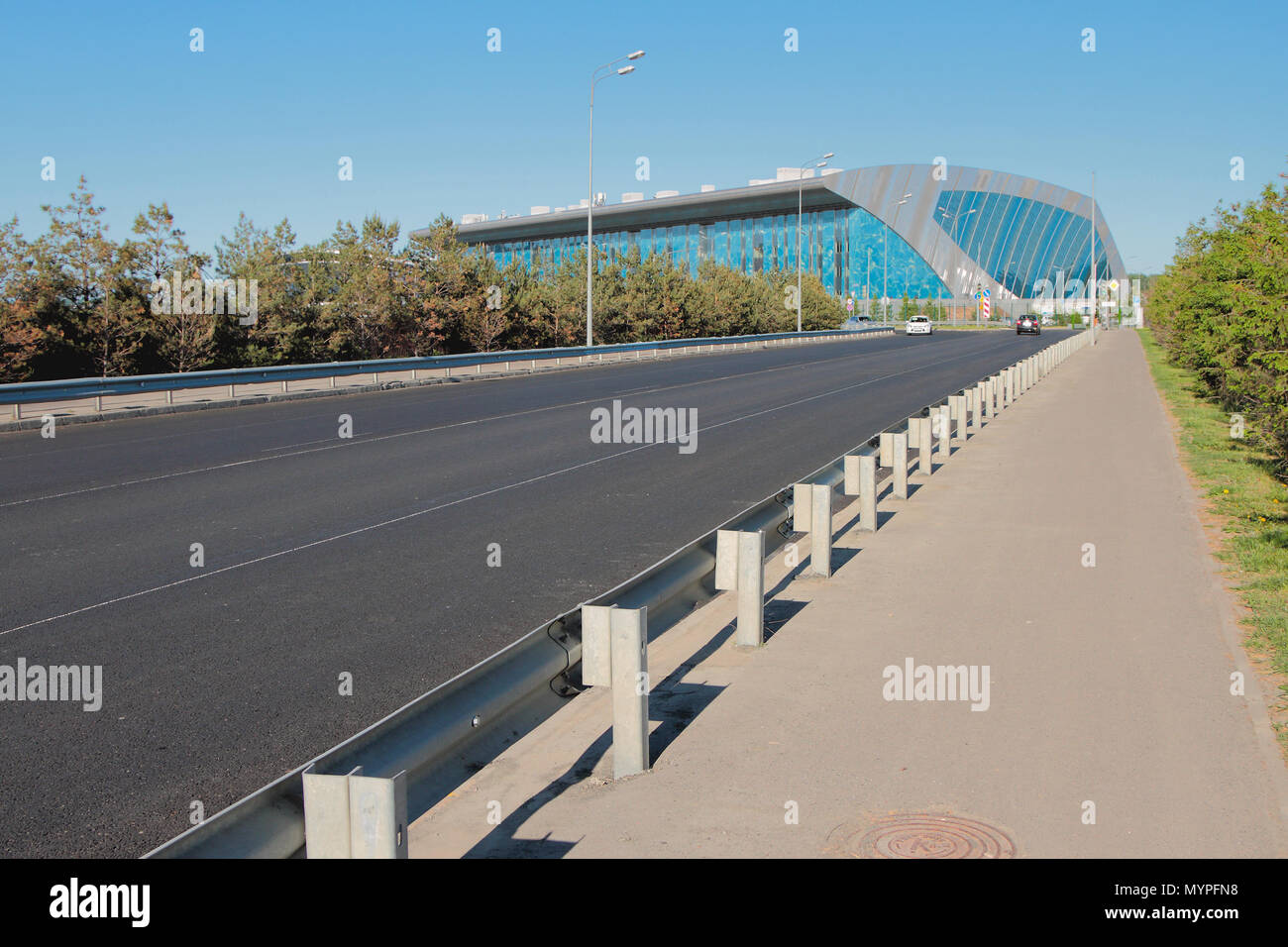 Kazan, il Tatarstan, Russia - 26 Maggio 2018: autostrada a Palazzo degli sport acquatici Foto Stock