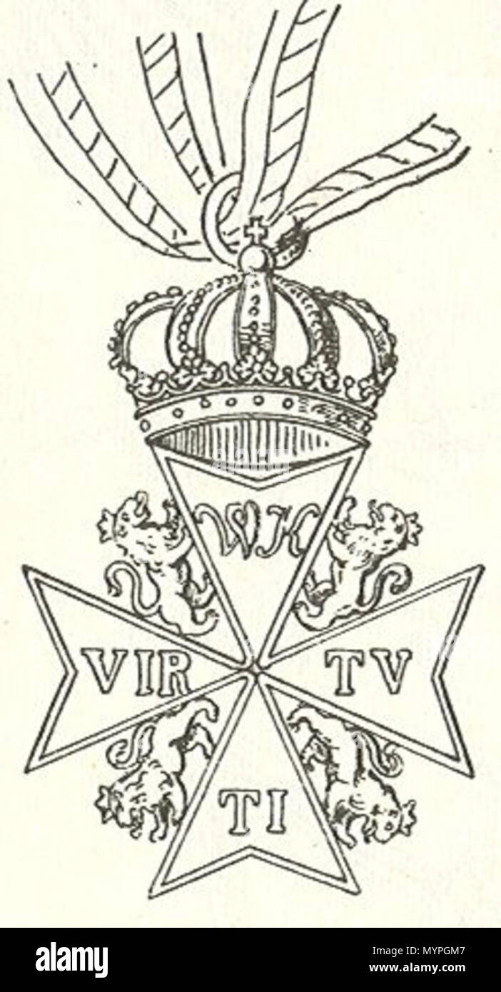 455 Ridderkruis van de Orde van Militaire Verdienste van Hessen-Kassel Foto Stock