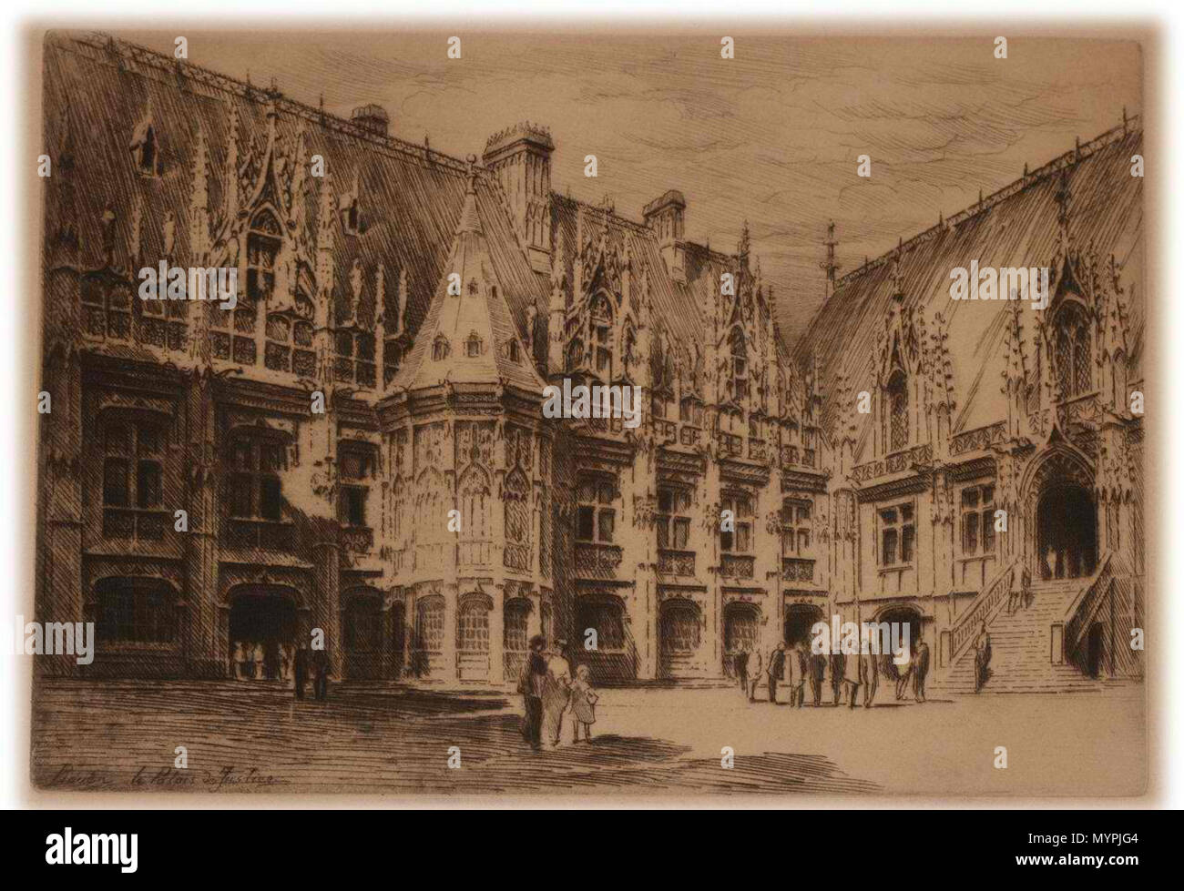 462 Rouen - Le Palais de Justice (basse definizione) Foto Stock