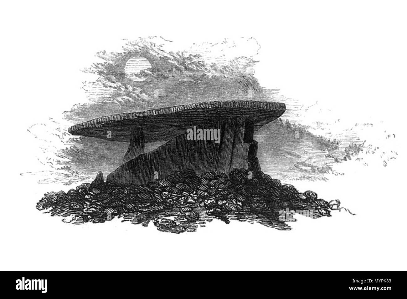 . Zennor Quoit - Zennor - Cornwall - REGNO UNITO . 1842. Ciro Redding 574 Zennorquoitredding Foto Stock