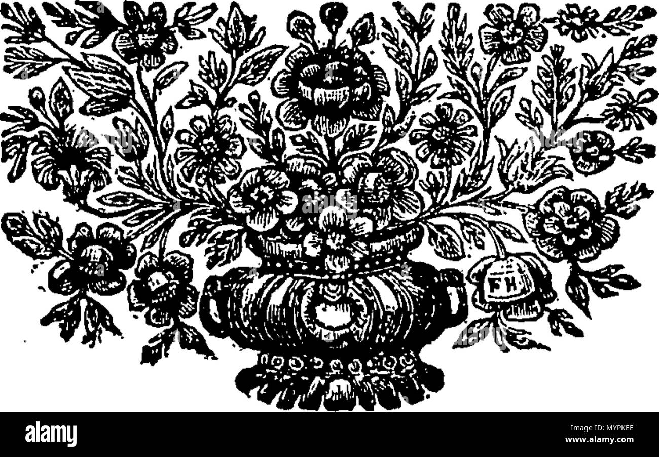 . Inglese: Fleuron dal libro: un saggio di salute e lunga vita. Da George Cheyne, M. D. F. R. S. 319 un saggio di salute e lunga vita. Da George Cheyne, M. D. F. R. S. Fleuron T129688-7 Foto Stock