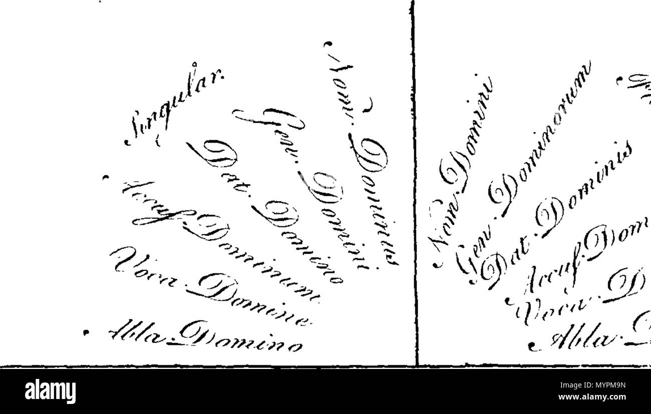 . Inglese: Fleuron dal libro: un saggio sulla grammatica, come esso può essere applicato per la lingua inglese. In due trattati. Quello speculativo, essendo un tentativo di indagare su principi di corretta. Le altre pratiche, contenente le definizioni e le norme dedotta dai principi e illustrato da una varietà di esempi da la maggior parte approvato gli scrittori. Da William Ward, A. M. padrone di Grammar-School a Beverley nella contea di York. 321 Un saggio sulla grammatica, come esso può essere applicato alla lingua inglese Fleuron T114406-3 Foto Stock