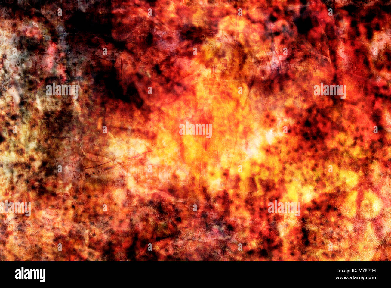 Rosso fuoco sfondo astratto Foto Stock