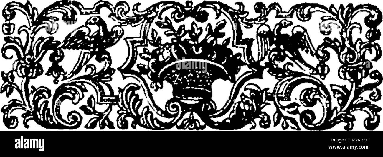 . Inglese: Fleuron dal libro: un saggio verso illustrante la scienza di assicurazione. In cui si è tentato di fissare, dal calcolo preciso, diversi importanti massime su questo tema; per risolvere i vari problemi e casi di concorso; e in particolare di equilibrio, sia esso a livello nazionale vantaggiosi per assicurare le navi dei nostri nemici stranieri. Indirizzato a destra l'on. Henry Pelham, Esq; dall'autore di una lettera da parte di un soccorritore occasionale. 329 Un saggio verso illustrante la scienza di assicurazione Fleuron T033452-2 Foto Stock