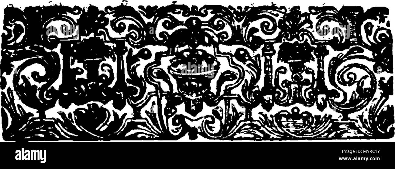 . Inglese: Fleuron dal libro: uno storico conto della moneta inglese, dalla conquista per il tempo presente; comprese quelle della Scozia, dall'unione dei due Regni in King James I. La seconda edizione, con grande aggiunte e miglioramenti, tabelle di oro e argento denaro e sei nuovi tagli. Da Stephen Martin-Leake, Esq; Clarenceux Re dei bracci. 335 uno storico conto della moneta inglese Fleuron T148511-10 Foto Stock