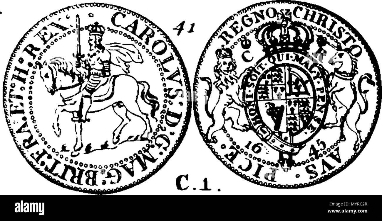 . Inglese: Fleuron dal libro: uno storico conto della moneta inglese, dalla conquista per il tempo presente; comprese quelle della Scozia, dall'unione dei due Regni in King James I. La seconda edizione, con grande aggiunte e miglioramenti, tabelle di oro e argento denaro e sei nuovi tagli. Da Stephen Martin-Leake, Esq; Clarenceux Re dei bracci. 335 uno storico conto della moneta inglese Fleuron T148511-59 Foto Stock