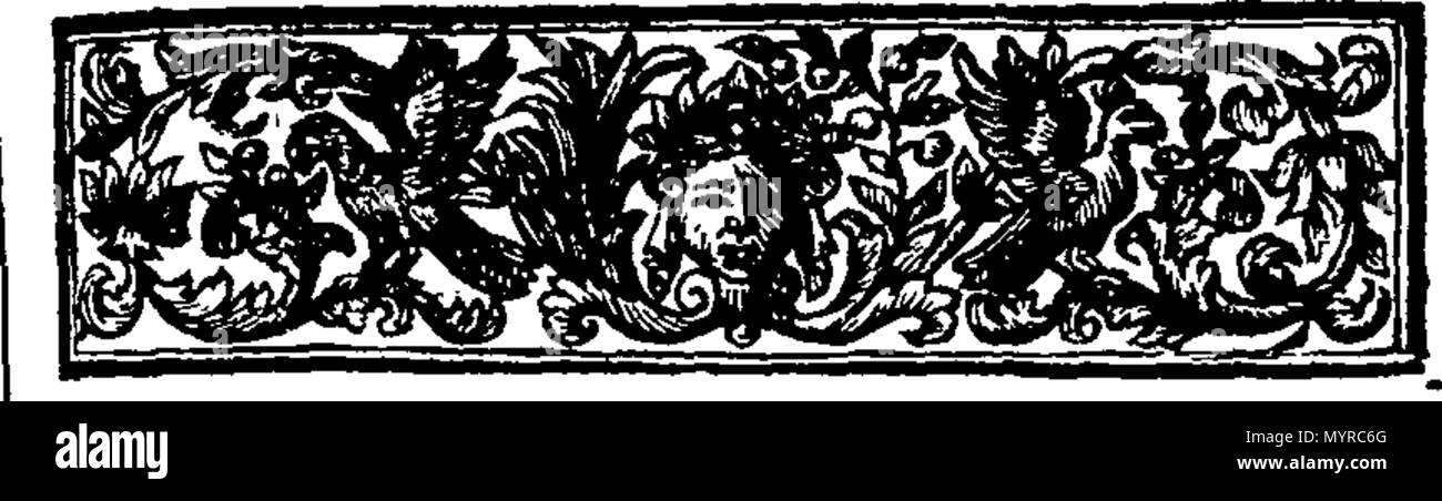 . Inglese: Fleuron dal libro: un account storico di cospirazioni dal Earls di Gowry, e Robert Logan di Restalrig, contro King James VI. Di gloriosa memoria. Contenenti i fatti, prove e delle sentenze in queste cause. A cui si aggiunge una vendetta di Robert III. Re di Scozia, e tutti i suoi discendenti, dall'imputazione di Bastardy. Da George Earl di Cromerty. Preso da Authentick Documenti, ancora esistenti tra i record nazionali. 336 Un account storico di cospirazioni dal Earls di Gowry, e Robert Logan di Restalrig, contro il re Giacomo VI Fleuron T027313-1 Foto Stock
