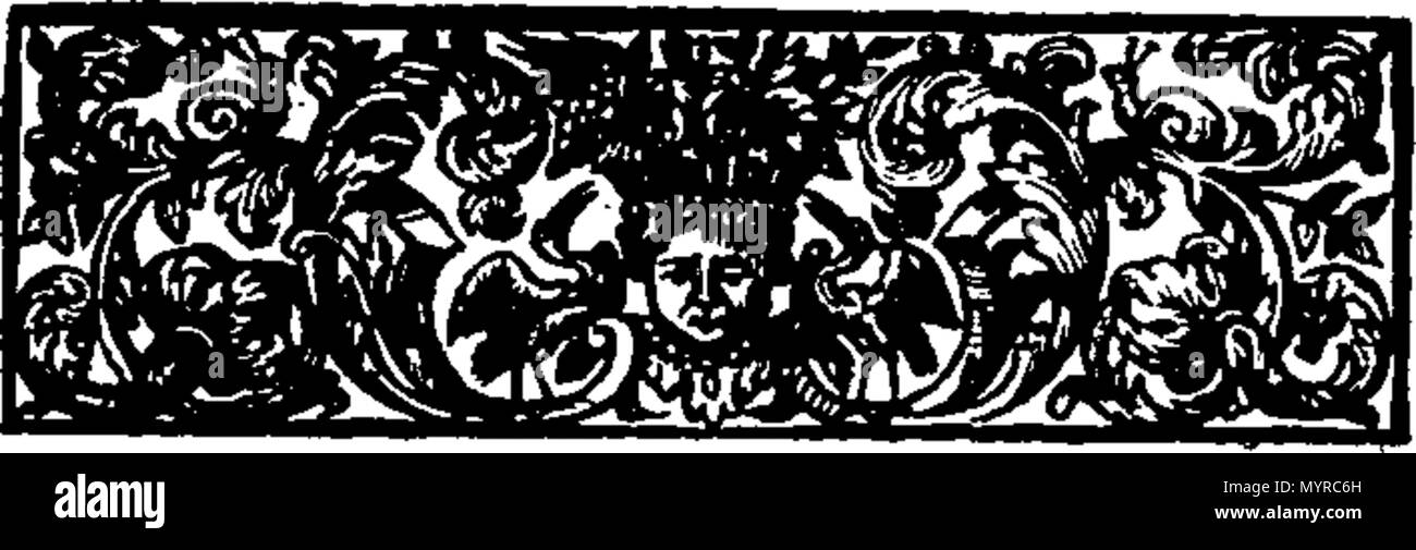 . Inglese: Fleuron dal libro: un account storico di cospirazioni dal Earls di Gowry, e Robert Logan di Restalrig, contro King James VI. Di gloriosa memoria. Contenenti i fatti, prove e delle sentenze in queste cause. A cui si aggiunge una vendetta di Robert III. Re di Scozia, e tutti i suoi discendenti, dall'imputazione di Bastardy. Da George Earl di Cromerty. Preso da Authentick Documenti, ancora esistenti tra i record nazionali. 336 Un account storico di cospirazioni dal Earls di Gowry, e Robert Logan di Restalrig, contro il re Giacomo VI Fleuron T027313-3 Foto Stock