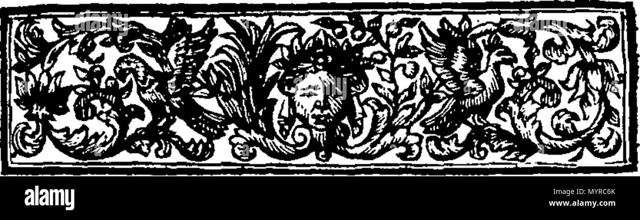 . Inglese: Fleuron dal libro: un account storico di cospirazioni dal Earls di Gowry, e Robert Logan di Restalrig, contro King James VI. Di gloriosa memoria. Contenenti i fatti, prove e delle sentenze in queste cause. A cui si aggiunge una vendetta di Robert III. Re di Scozia, e tutti i suoi discendenti, dall'imputazione di Bastardy. Da George Earl di Cromerty. Preso da Authentick Documenti, ancora esistenti tra i record nazionali. 336 Un account storico di cospirazioni dal Earls di Gowry, e Robert Logan di Restalrig, contro il re Giacomo VI Fleuron T027313-11 Foto Stock