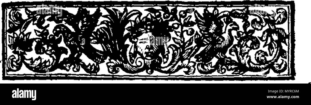 . Inglese: Fleuron dal libro: un account storico di cospirazioni dal Earls di Gowry, e Robert Logan di Restalrig, contro King James VI. Di gloriosa memoria. Contenenti i fatti, prove e delle sentenze in queste cause. A cui si aggiunge una vendetta di Robert III. Re di Scozia, e tutti i suoi discendenti, dall'imputazione di Bastardy. Da George Earl di Cromerty. Preso da Authentick Documenti, ancora esistenti tra i record nazionali. 336 Un account storico di cospirazioni dal Earls di Gowry, e Robert Logan di Restalrig, contro il re Giacomo VI Fleuron T027313-7 Foto Stock