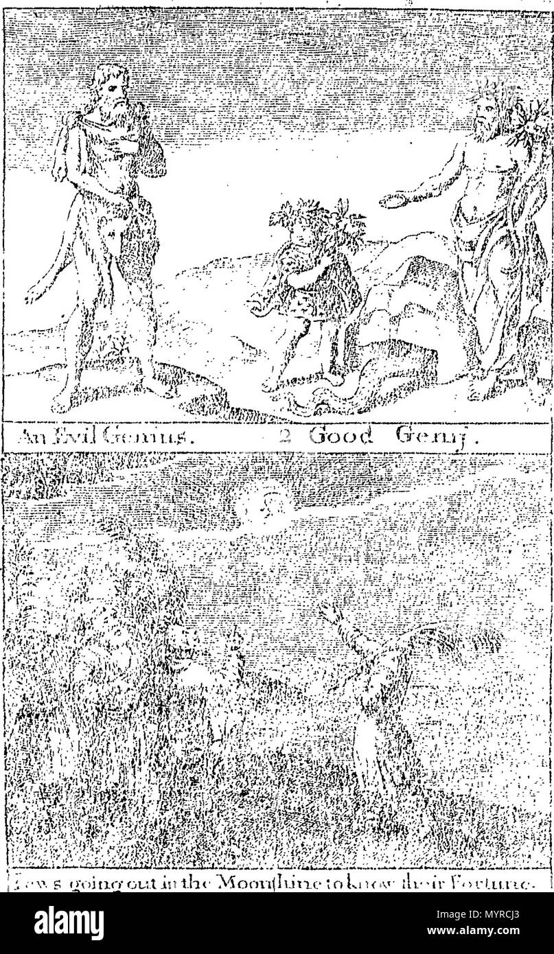 . Inglese: Fleuron dal libro: Uno storico, fisiologico e trattazione teologica di spiriti, apparizioni, witchcrafts, e altre pratiche magiche. Contenente un conto dei genii o spiriti familiari, buoni e cattivi, che sono dette a frequentare gli uomini in questa vita; e cosa sensata percezioni che alcune persone hanno avuto dei loro: (in particolare l'autore della propria esperienza per molti anni.) anche di apparenze di spiriti dopo la morte; la divina sogni, Divinations, secondo le persone vedenti, &c. Allo stesso modo il potere delle streghe e la realtà di altre operazioni magiche, chiaramente asserito. Con una confutazione Foto Stock