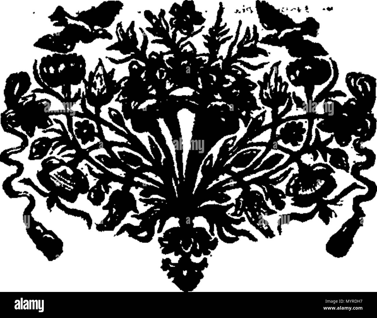 . Inglese: Fleuron dal libro: un esame imparziale del Vescovo Burnett la storia del suo tempo. Contenente un abridgment di quella storia, e adatto commento su ogni materiale paragrafo. In cui viene anche data una piu ampia esposizione degli antefatti e dei molti notevoli operazioni nei regni di re Carlo II. e King James II. di quelle che sono state finora pubblicate. In due volumi. ... Dal Sig. Salmone. 344 un esame imparziale del Vescovo Burnett la storia della propria epoca Fleuron T154521-18 Foto Stock