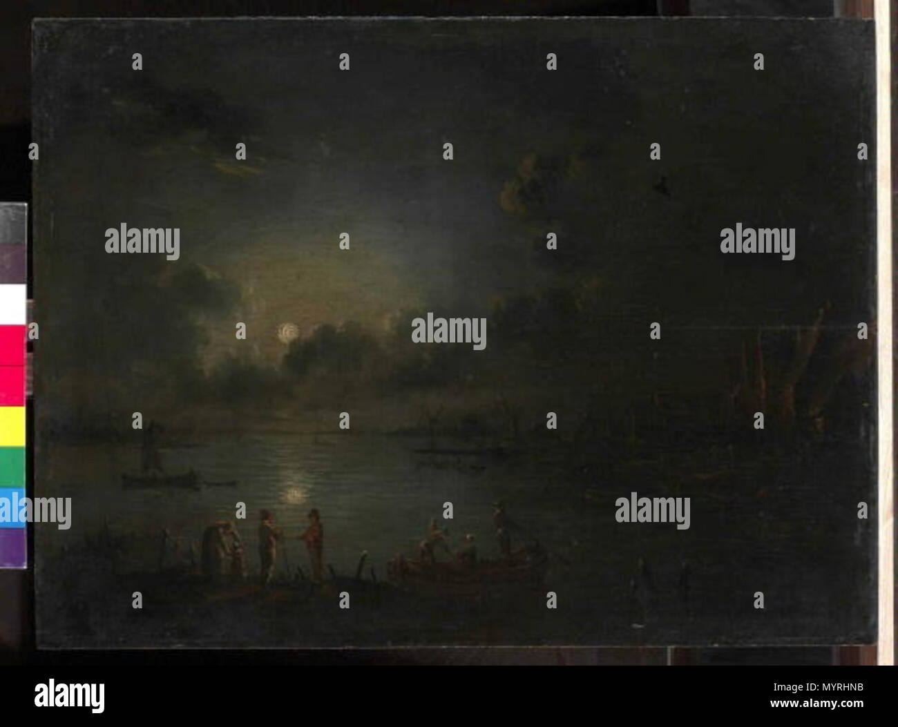 . ?Eština: Krajina za svitu m?síce 363 Anonym - Krajina za svitu mesice Foto Stock