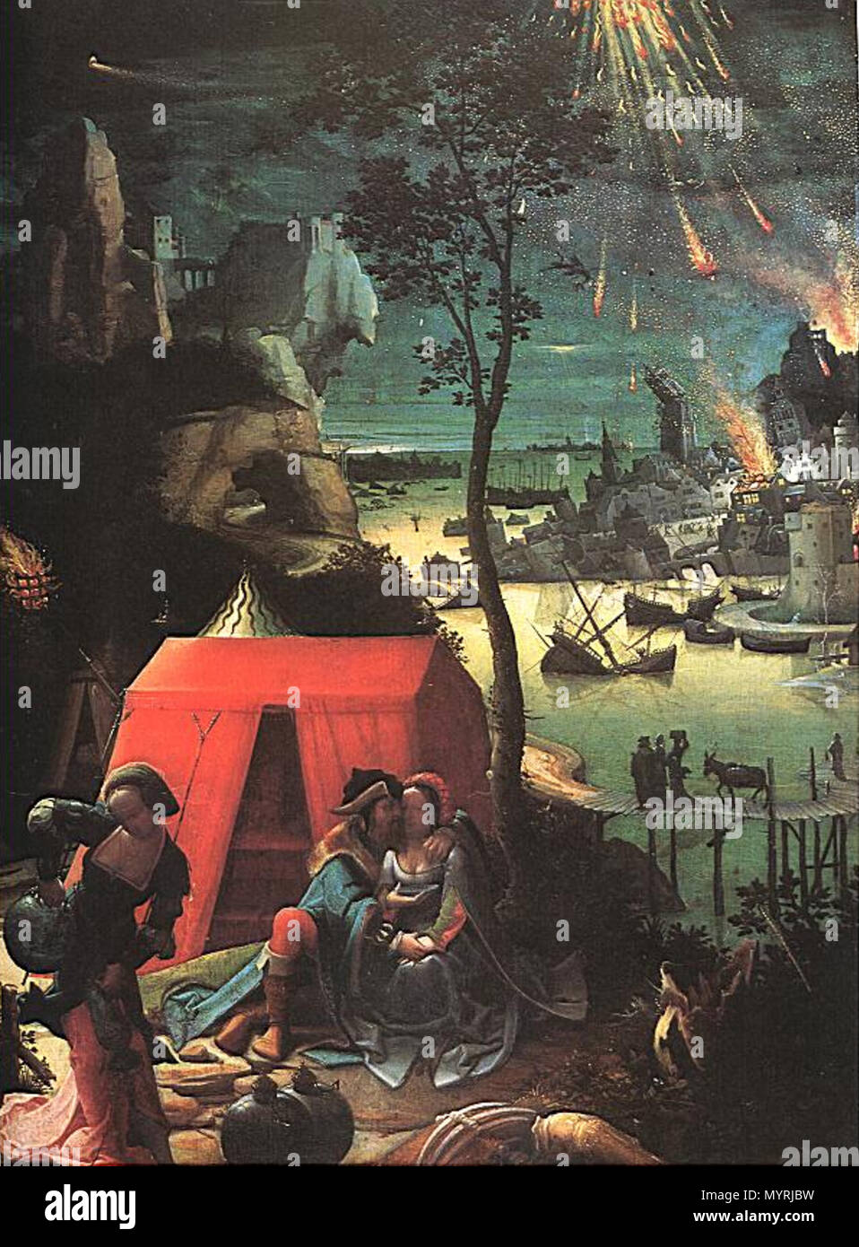 365 anonimo artista - Lot e le sue figlie - Louvre RF 1185 - 001 Foto Stock