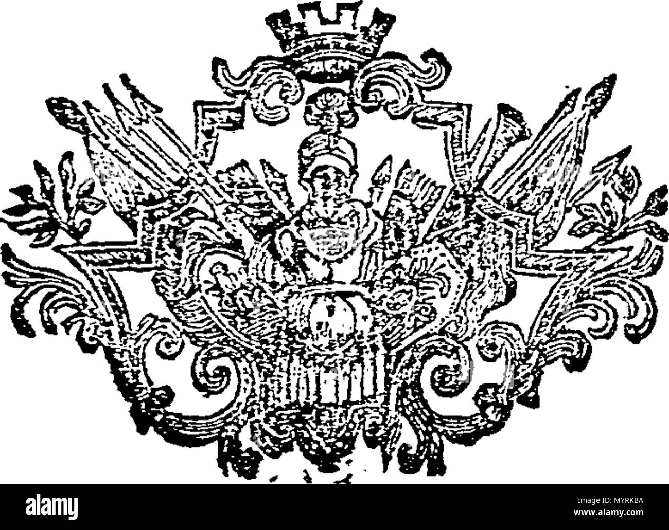 . Inglese: Fleuron dal libro: un saggio sul vaiolo. Per quanto riguarda la 1a, alla sua causa specifick. 2DLY, per la sua vera natura e l'essenza. 3DLY, per i migliori metodi di vulcanizzazione di essa. Per il quale è subjoin'd, seasonable riflessioni e considerazioni sulla moderna pratica di inoculazione. ... Da Charles Perry, ... 326 un saggio sul vaiolo Fleuron T059649-3 Foto Stock