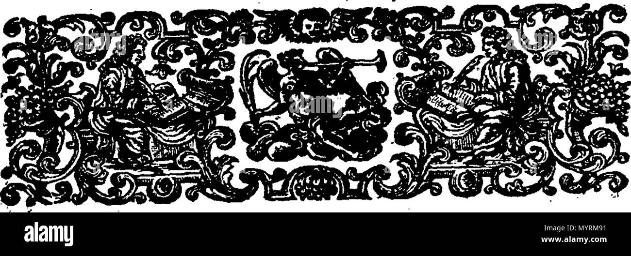 . Inglese: Fleuron dal libro: un saggio su di carità. Causate dalle calunnie sollevate contro la società di beneficenza, creato da lettere di brevetto di Queen Anne, e poiché solidamente affermata dal defunto re e la sua maestà. Scritto dal sig. Asgill, senza affitto, Desiderio, vedere o ricompensa. 329 Un saggio sulla carità Fleuron T139960-2 Foto Stock