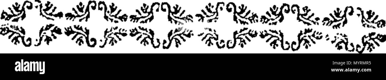 . Inglese: Fleuron dal libro: un esatto e circostanziali storia della battaglia di Floddon. Nel versetto. Scritto circa il tempo della Regina Elisabetta. In cui sono legati molti fatti particolari non si ritrovano nella storia inglese. Pubblicato da un curioso manoscritto in possesso di John Askew, di Palihs-Burn, in Northamberland, Esq; con note, da Robert Lambe, Vicario di Norham su Tweed. 331 un esatto e circostanziali storia della battaglia di Floddon Fleuron T127436-6 Foto Stock