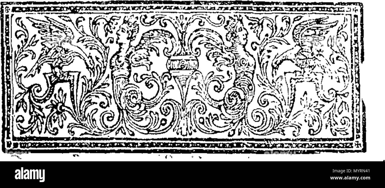 . Inglese: Fleuron dal libro: un'esortazione al dovere della preghiera familiare; in una lettera da parte di un ministro per i suoi parrocchiani. Con le mie preghiere per il loro utilizzo. 332 una esortazione al dovere della preghiera familiare; in una lettera da parte di un ministro per i suoi parrocchiani Fleuron T076137-2 Foto Stock