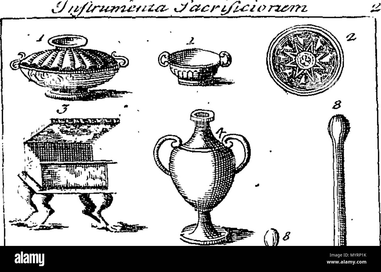 . Inglese: Fleuron dal libro: un account storico delle nazioni dei ed eroi che sono necessarie per la comprensione degli antichi poeti: essendo un miglioramento di tutto ciò che è stato scritto finora dal Greco e Latino e Inglese autori, su che argomento. su tale argomento. Dal Dottor Re. 336 Un account storico delle nazioni dei ed eroi Fleuron T134107-13 Foto Stock