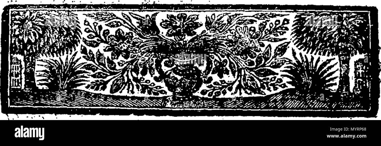 . Inglese: Fleuron dal libro: uno storico conto dei numerosi segnale atchievements navale ottenuta dall'inglese attraverso gli spagnoli, dall'anno 1350 fino al tempo presente. contenente tutte le spedizioni, Viaggi e avventure, dei seguenti Ammiragli, Capitani e comandanti, dell'Inglese nazione. Viz. Il cap. Hawkins, Sir Drake Frangis, Sir Walter Raleigh, Sir Richard Greenvil, Earl di Cumberland, Admiral Cavendish, Admiral Howard, Sir John Norris, Earl of Essex, Sir Richard Levison, Sir William Monson, Admiral Blake, Ammiraglio Bembow, Sir George Rooke, Sir John Leake, Sir Charles scommessa, Foto Stock