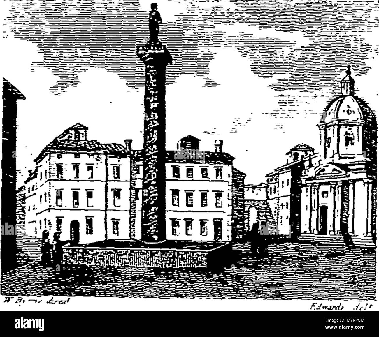 . Inglese: Fleuron dal libro: una descrizione storica di Roma antica e quella moderna; anche di opere d'arte, ... Ai quali si sono aggiunti un tour attraverso le città e i paesi nei dintorni ... e un conto delle antichità trovati in gabia. attentamente collazionate con la migliore autorità. Da J. Salmone, ... In due volumi. Abbellito con belle incisioni ... 338 una descrizione storica di Roma antica e quella moderna; anche di opere d'arte Fleuron T117152-14 Foto Stock