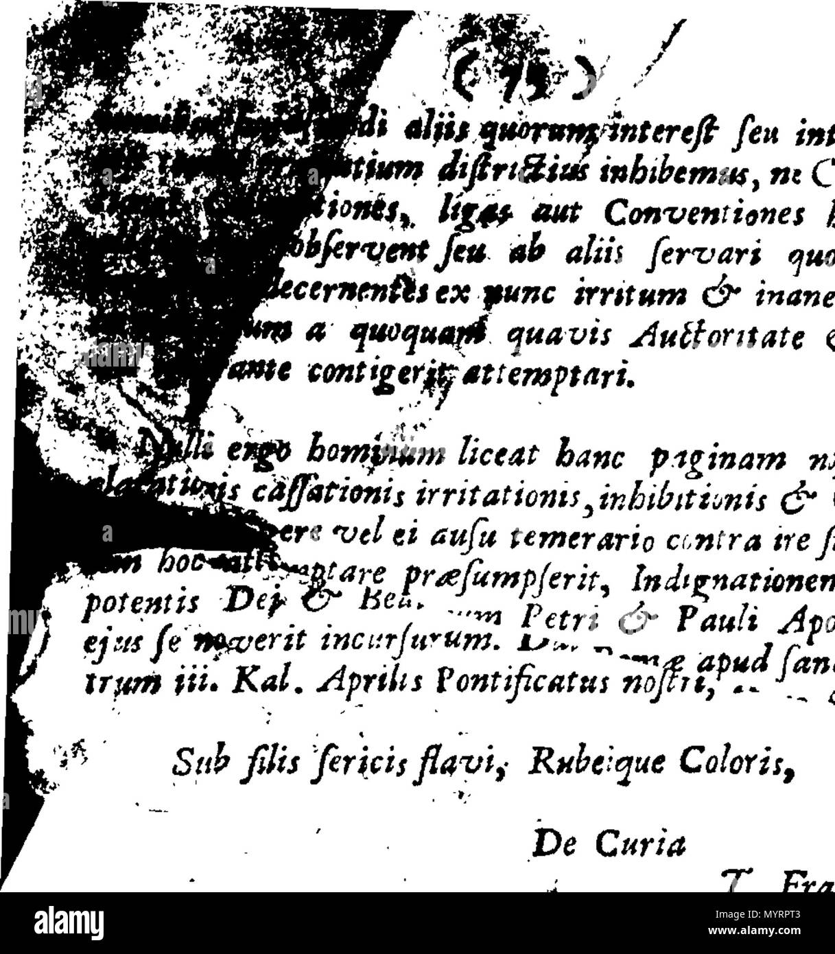 . Inglese: Fleuron dal libro: un saggio storico al potere del principe, chiamando, proroguing e sciogliendo i consigli di sinodi e convocazioni. In cui è shewn da numerose istanze, come pericoloso l'abuso di potere che è stato per la religione cristiana. Da Matthias Earbery, presbitero della chiesa di Inghilterra. 338 un saggio storico al potere del principe, chiamando, proroguing e sciogliendo i consigli di sinodi e convocazioni Fleuron T115921-4 Foto Stock