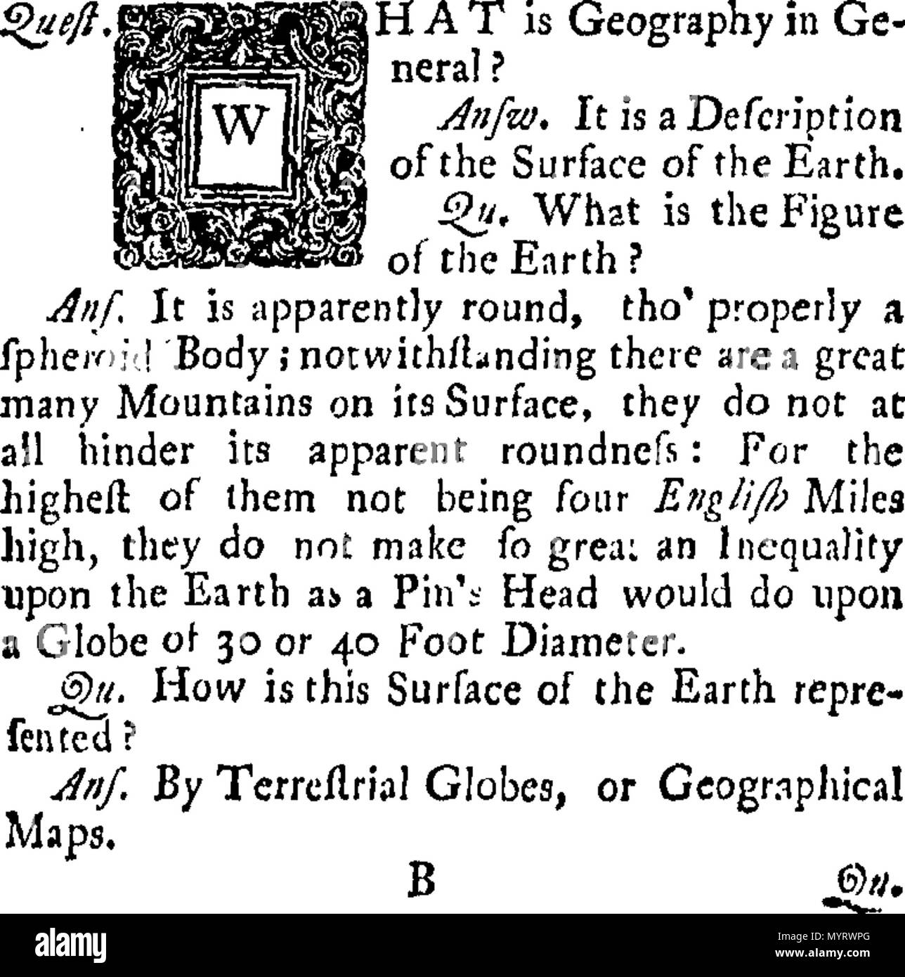 Inglese: Fleuron dal libro: un'introduzione alla geografia, a titolo di  domanda e risposta. In particolare design'd per l'uso di scuole: dare una  descrizione generale di tutti i paesi di notevole nel