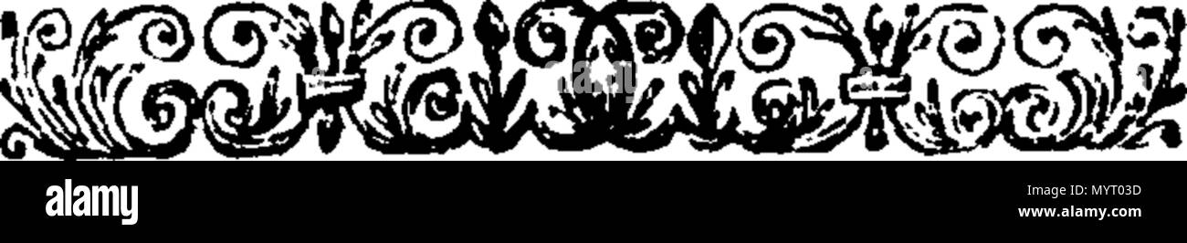 . Inglese: Fleuron dal libro: anatomia epitomized ed illustrato: contenenti, I. un conciso e semplice descrizione di tutte le parti del corpo umano e insieme con i loro vari usi nell'animale Oeconomy. II. Una grande scelta e raccolta di sculture, presentando un proprio idea della figura, dimensioni, situazione, connessione e usi delle diverse parti del corpo, in diciassette folio di rame-piastre. Da M. N. B.A. 355 Anatomia epitomized ed illustrato- CONTENENTI I Fleuron n016279-46 Foto Stock