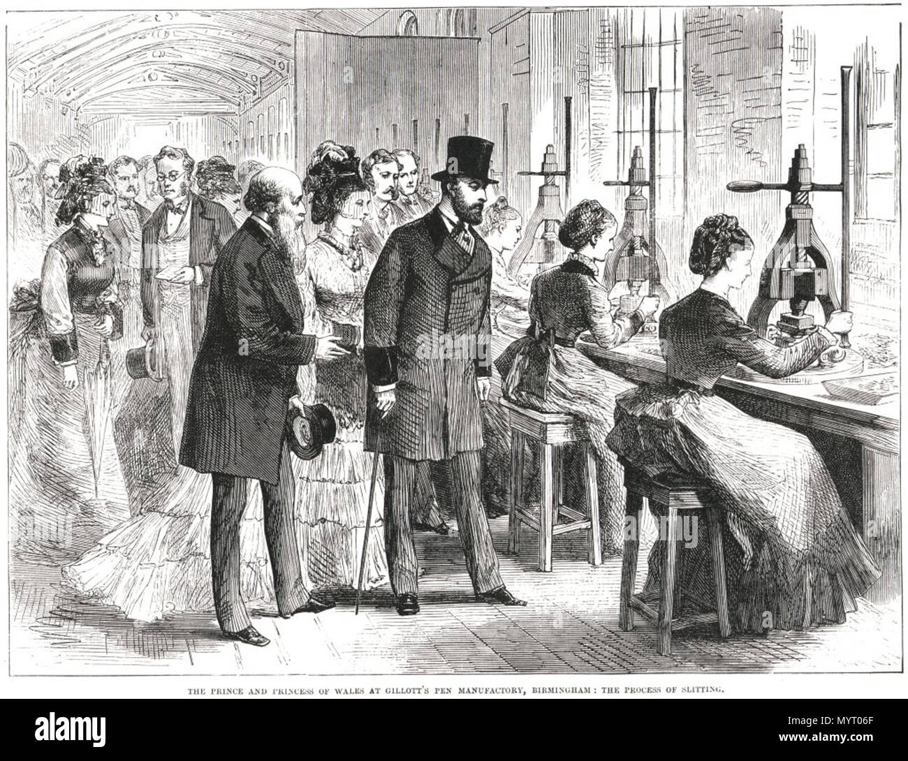 Albert Edward, Principe di Galles e la Principessa Alexandra Gillot . 1874. Anonimo 5 Thinktank Birmingham - Gillott(1) Foto Stock