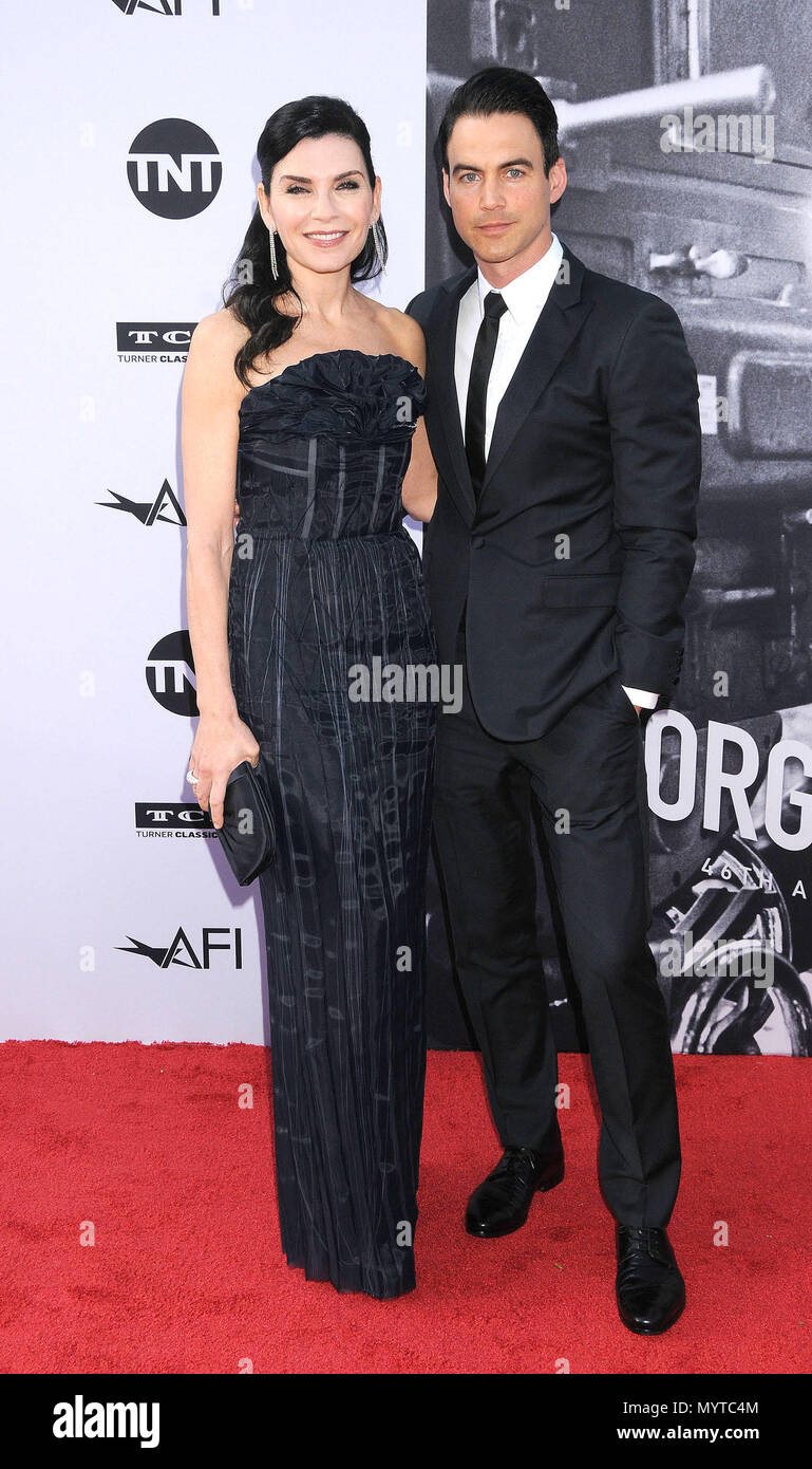 Los Angeles, California, USA. Il 7 giugno, 2018. 7 giugno 2018 - Los Angeles, California USA - attrice JULIANNA MARGULIES, KIETH LIEBERTHAL al 46th AFI Life Achievement Award Gala Omaggio a George Clooney tenutosi presso il Teatro Dolby, Hollywood, Los Angeles. Credito: Paolo Fenton/ZUMA filo/Alamy Live News Foto Stock