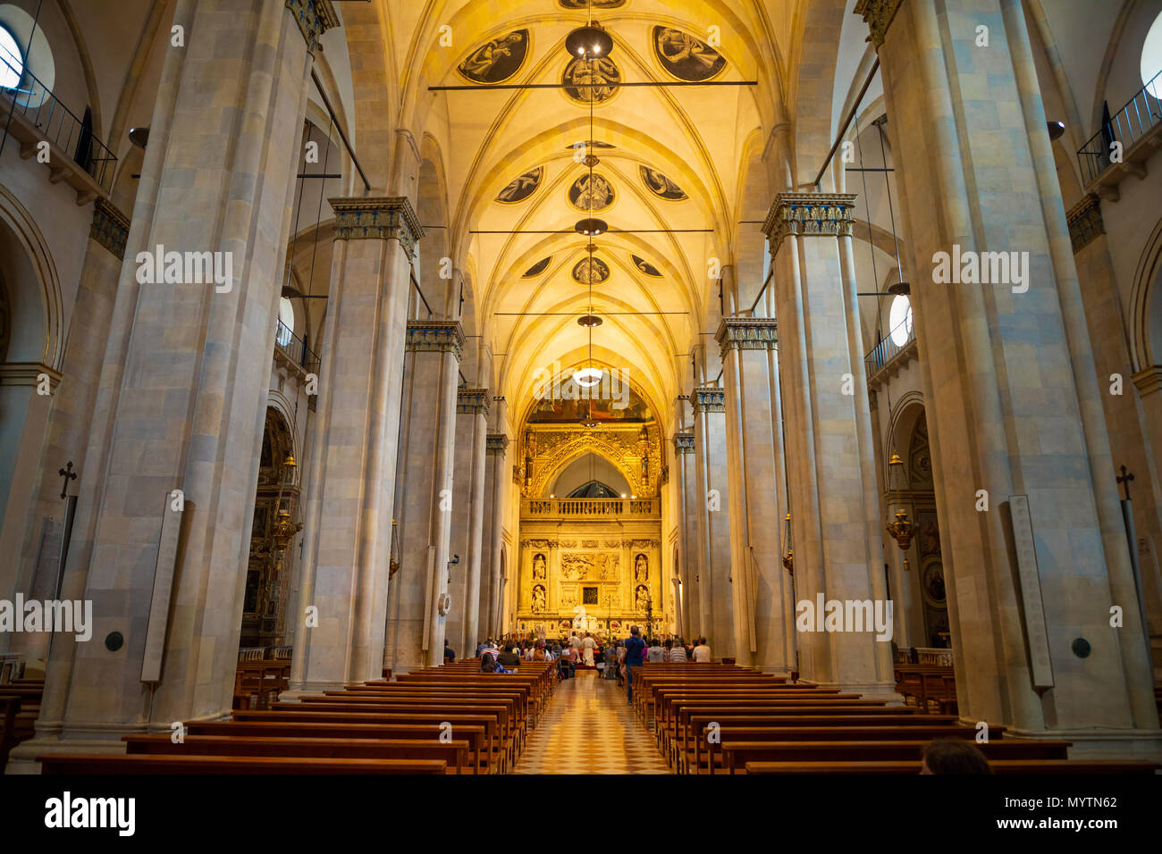 Loreto, Ancona, Italia - 8.05.2018: Interno della Basilica della Santa