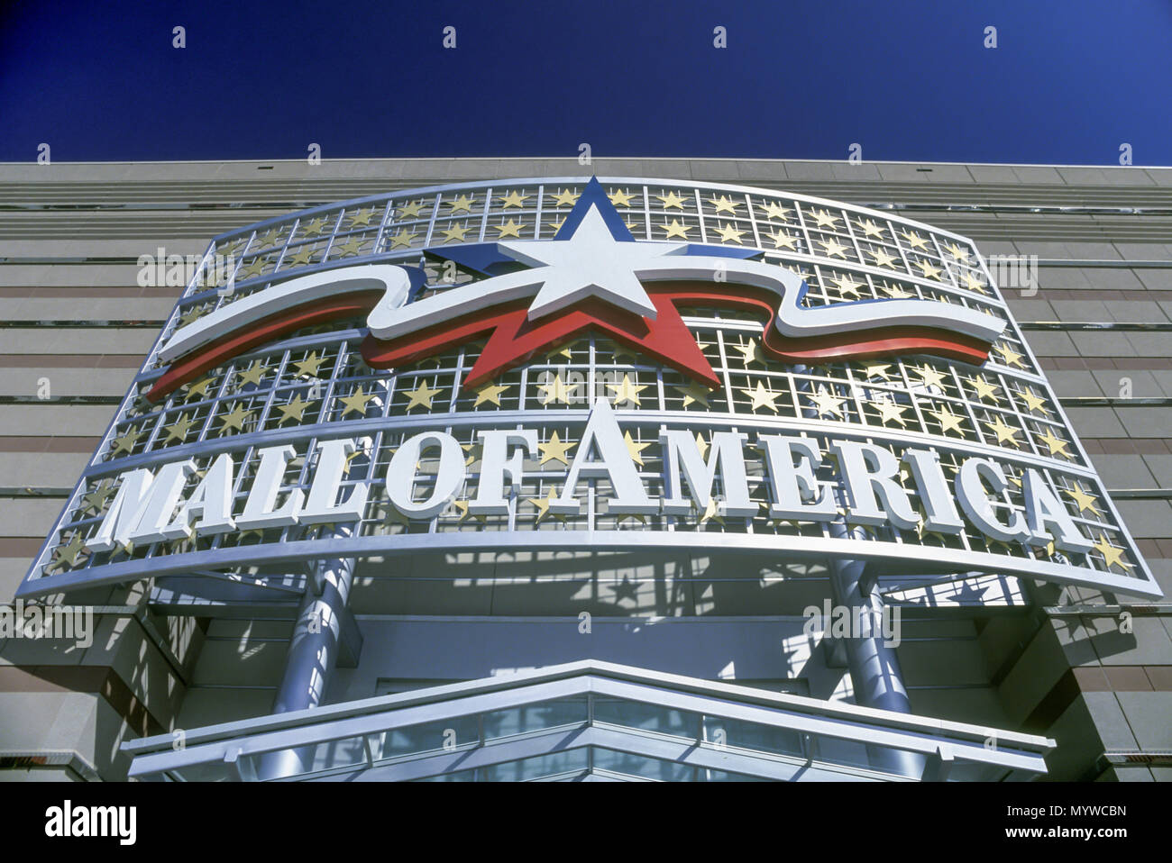 Storico 1992 MALL OF AMERICA SEGNO SHOPPING MALL BLOOMINGTON MINNESOTA USA Foto Stock