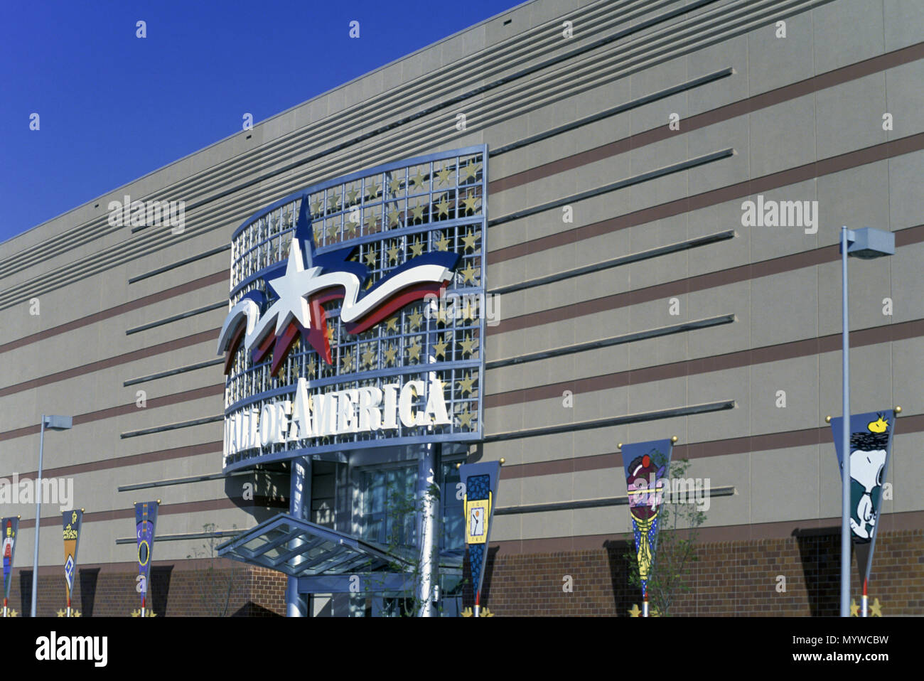 Storico 1992 MALL OF AMERICA SEGNO SHOPPING MALL BLOOMINGTON MINNESOTA USA Foto Stock