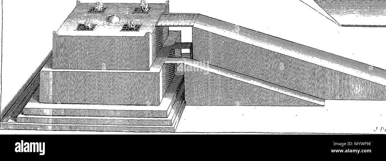 . Inglese: Fleuron dal libro: Apparato Biblicus: o un'introduzione alle Sacre Scritture. In tre libri. Prenota I. di origine, storia e antichità di ebrei. Prenota II. Di Canon, autori di testi originali, versioni, edizioni e interpretazioni, &c. delle Scritture. Prenota III. Dei falsi dèi, animali, Pietre Preziose, malattie e Publick Sport, menzionato nelle scritture. Insieme ad una spiegazione dei nomi scritturale; e un nuovo metodo per la lettura delle Scritture. In due volumi. Fatto in inglese dal francese, con note e aggiunte. Illustrato con trenta copp Foto Stock