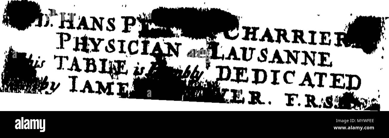 . Inglese: Fleuron dal libro: Aquatilium animalium Amboin?, &c. icones & nomina. Contenenti vicino a 400 figure, engraven su piastre di rame Crustaceous Aquatick e Testaceous animali; come aragoste, aragoste, gamberi e gamberetti, Sea-Urchins, uova, pulsanti, stelle Couries, Concks, Perywinkles, conchiglia, ostriche, muscoli, cardidi, fronzoli, fa le fusa, Capesante con subacquei altri tipi di Mare e Fiume Shell-Fish; tutti trovati circa Amboina, e la vicina Indian Shores, con loro in latino, inglese e olandese e i nomi dei nativi. Da Giacomo Petiver, speziale; F. R. S. Londra. 373 Aquatilium animalium Amboin Fleuro Foto Stock