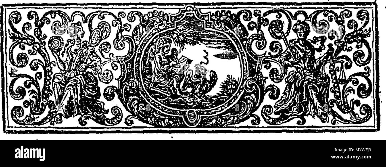 374 Arcana colestia quae in Sacra Scriptura, seu verbo Domini sunt, detecta- hic primum quae in Genesi. - Fleuron T124656-3 Foto Stock